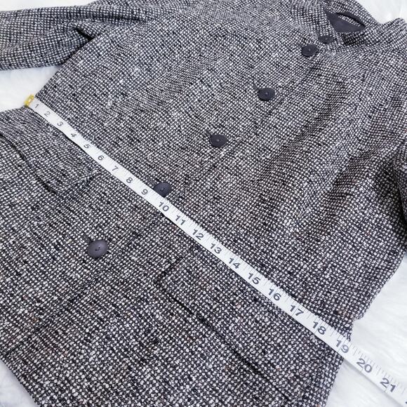 Zanella High Neck Blazer Made in Italy Flap Front Pockets Button Front Lined - Picture 6 of 10